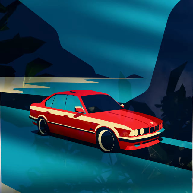 Ultimate Drive in BMW e34 - Car Print