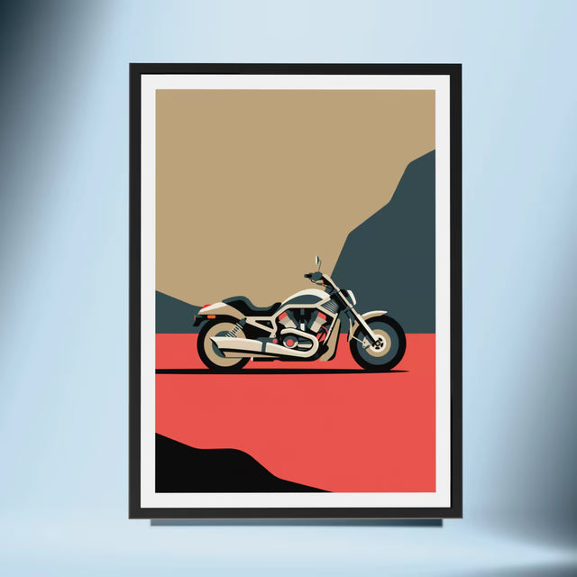 V-Rod Thunder Dynamic Motorbike Art - Bike Print