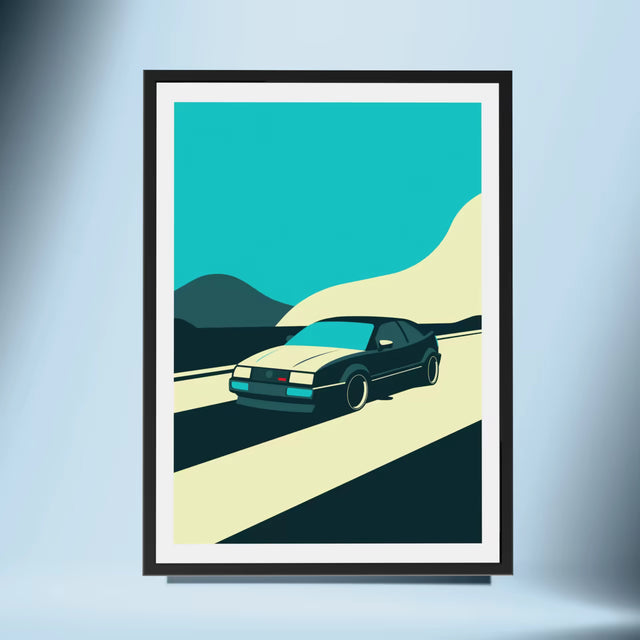VW Corrado on a mission - Car Print