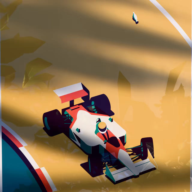 Watch out for that Pigeon! F1 - Car Print