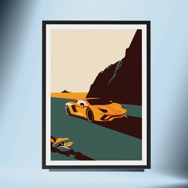 We meet again Lamborghini Aventador - Car Print
