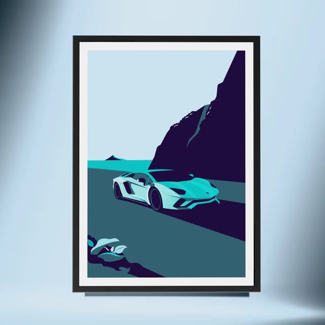 We meet again Lamborghini Aventador - Car Print
