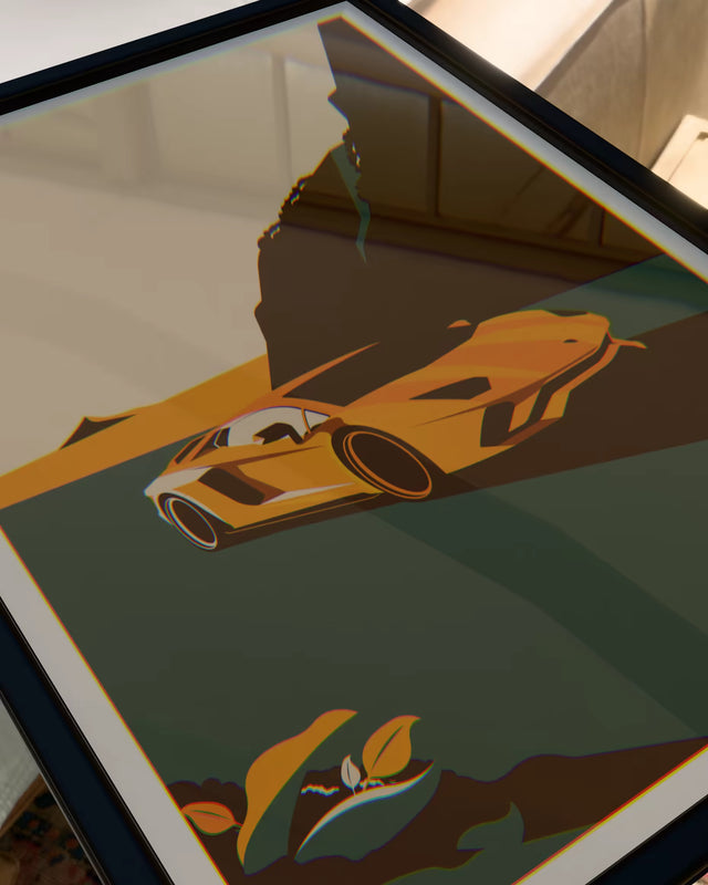 We meet again Lamborghini Aventador - Car Print