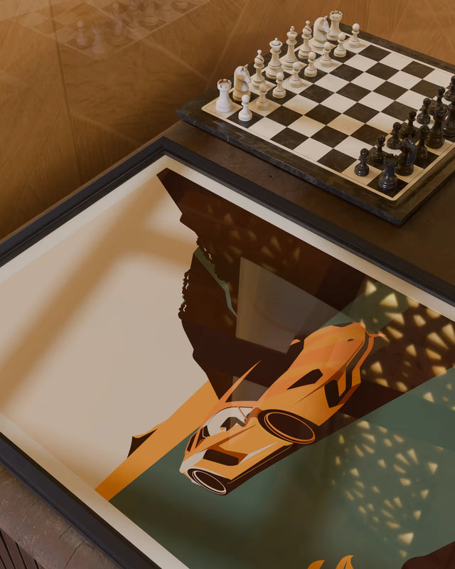 We meet again Lamborghini Aventador - Car Print