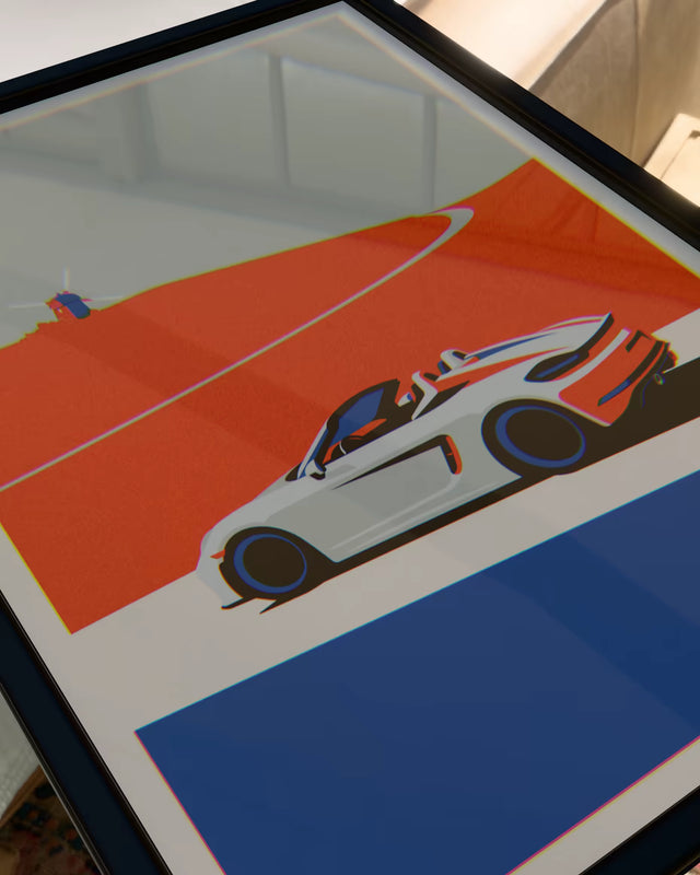 Whispers of Speed Spyder 718 & the Windmill - Car Print