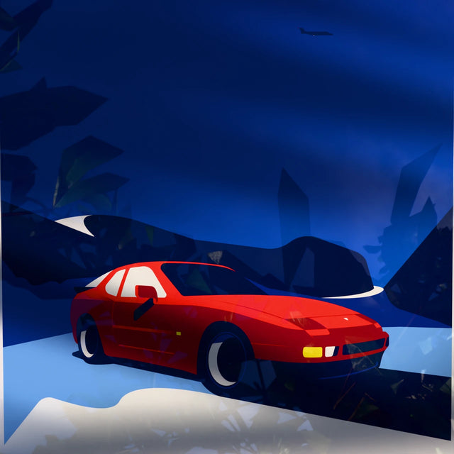 Winter Wonderland: Porsche 944 - Car Print