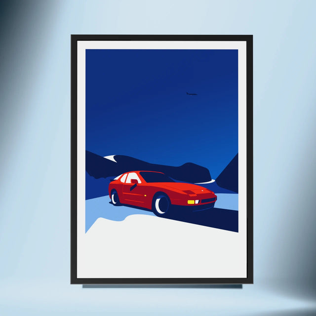 Winter Wonderland: Porsche 944 - Car Print