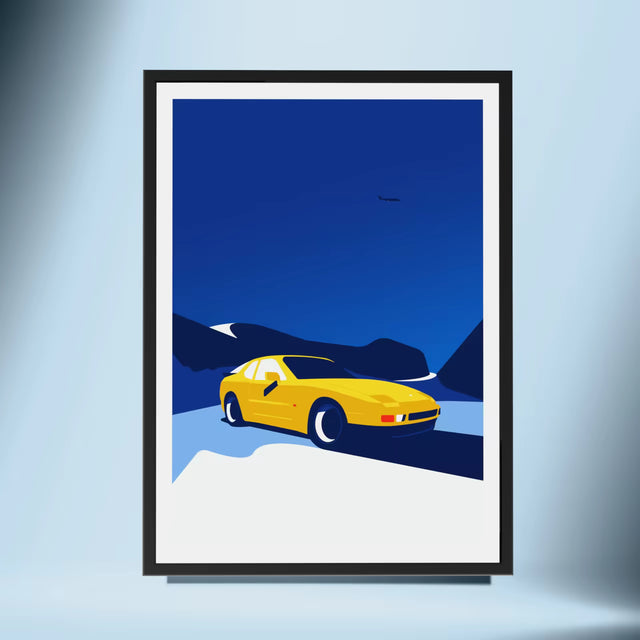 Winter Wonderland: Porsche 944 - Car Print