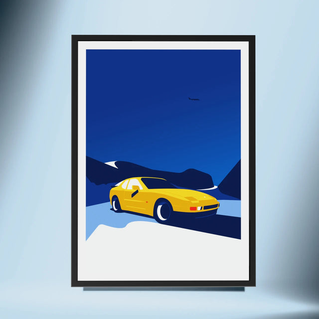 Winter Wonderland: Porsche 944 - Car Print