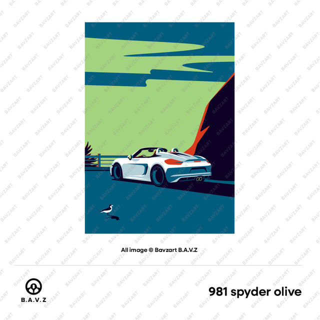 Porsche 981 Boxster cliffside escape