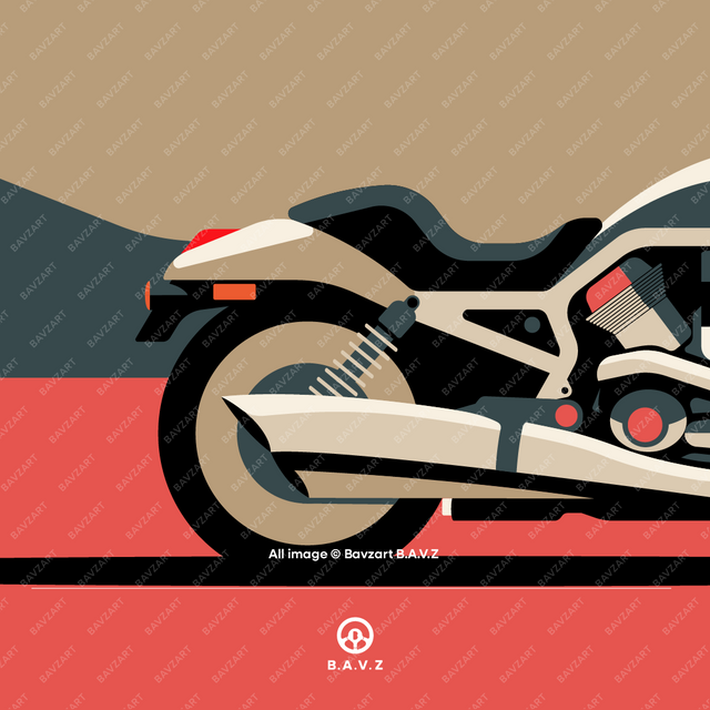 V-Rod Thunder Dynamic Motorbike Art