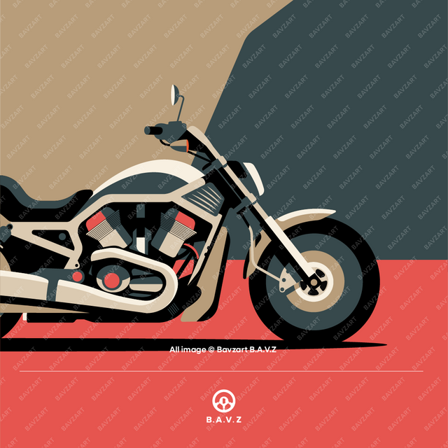 V-Rod Thunder Dynamic Motorbike Art