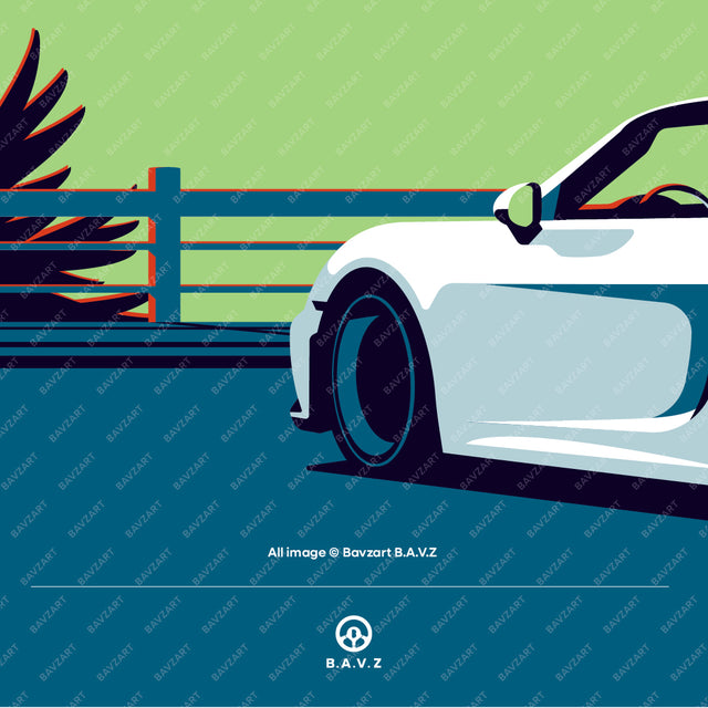 Porsche 981 Boxster cliffside escape