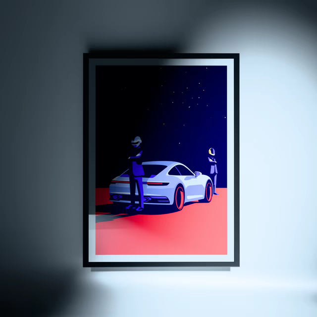 Daft Punk Drive the Future - Car Print
