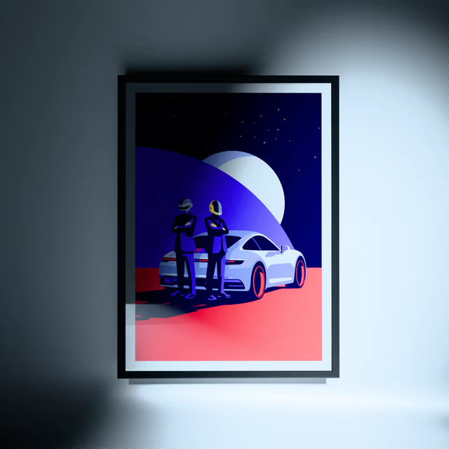 Daft Punk Drive the Future - Car Print