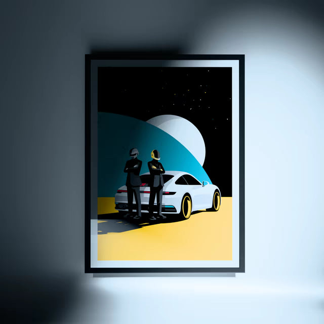 Daft Punk Drive the Future - Car Print