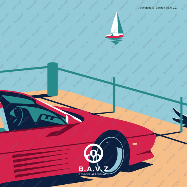 Ferrari 348 Speciale: Art in Motion by the Riviera