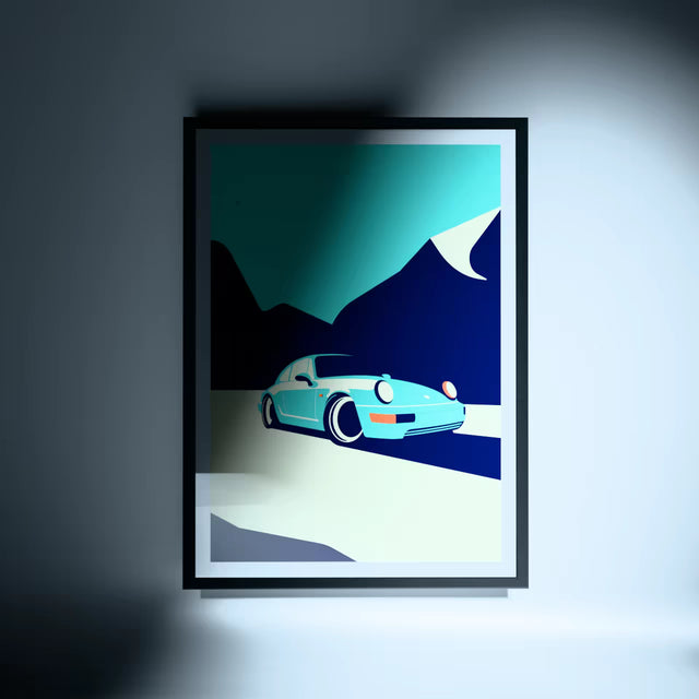 Go follow Porsche 964 - Car Print