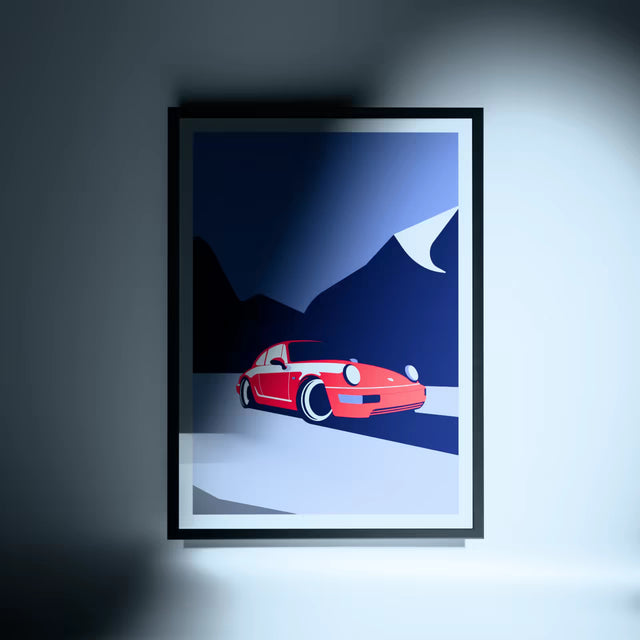 Go follow Porsche 964 - Car Print