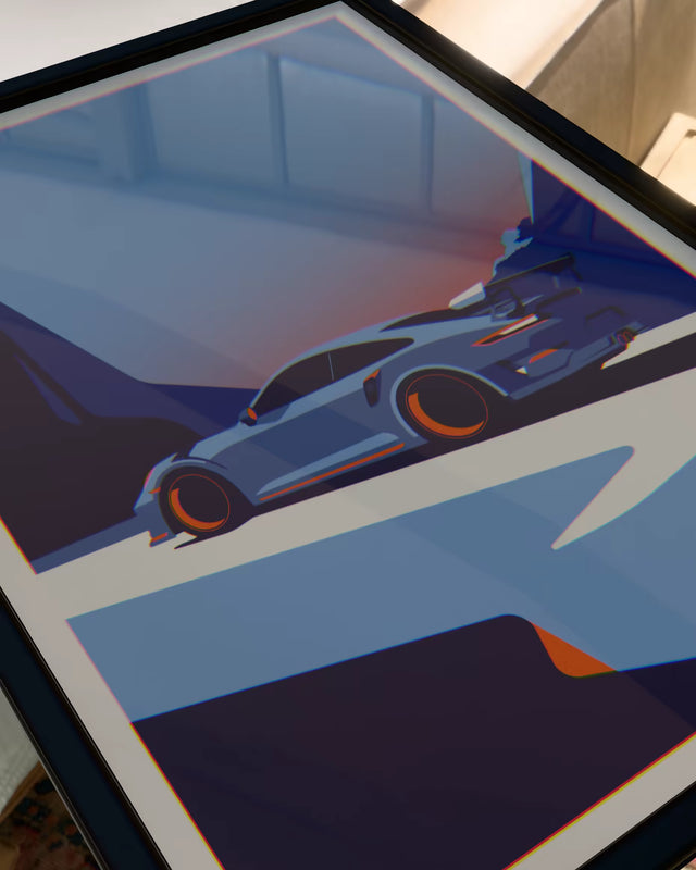 Climbing high! Porsche 911 GT3 RS - Car Print