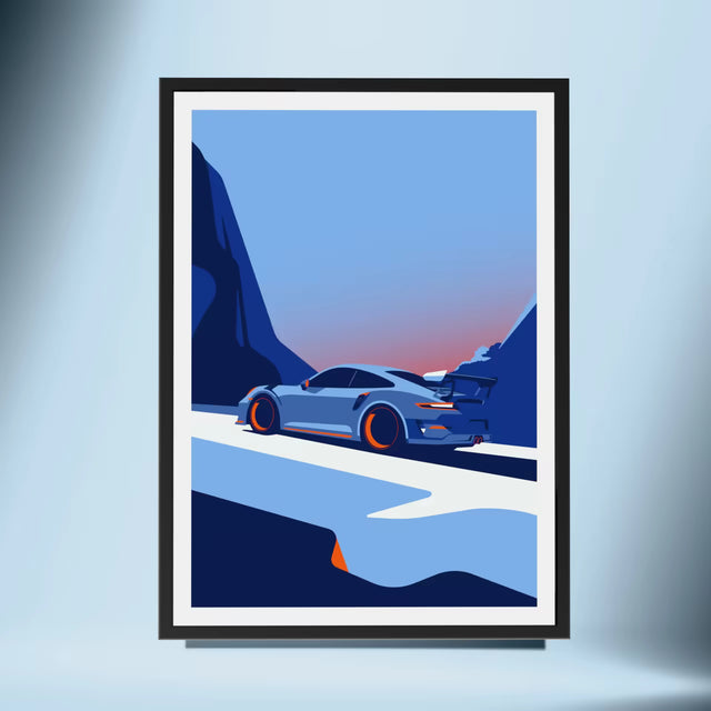 Climbing high! Porsche 911 GT3 RS - Car Print