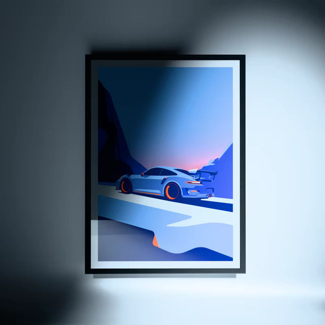 Climbing high! Porsche 911 GT3 RS - Car Print