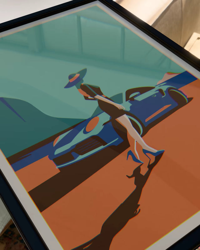 Her Love for Porsche 911 - Car Print