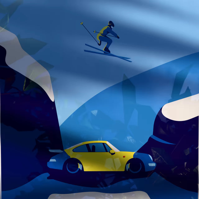 The Porsche Jumper - Car Print