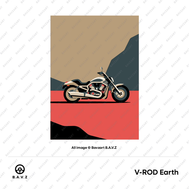 V-Rod Thunder Dynamic Motorbike Art