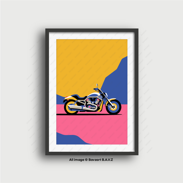 V-Rod Thunder Dynamic Motorbike Art