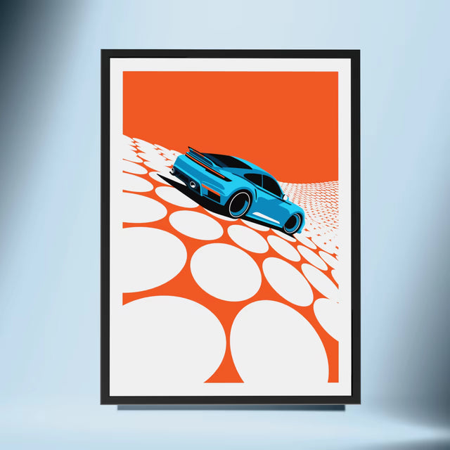 Waves of the turbo Solihull - Car Print