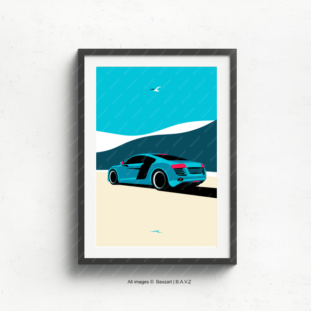 Gull spots Audi R8