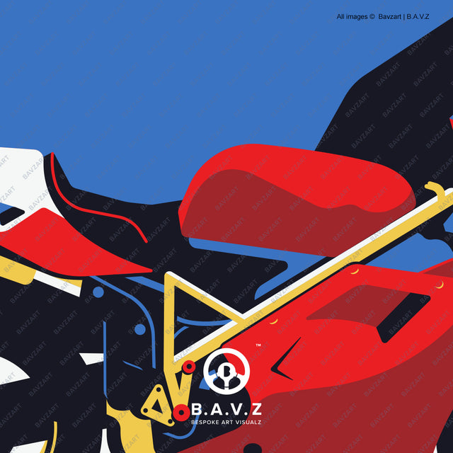 The Ducati 916 art
