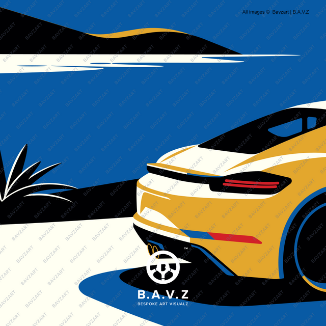 Wondering cat and his Porsche
