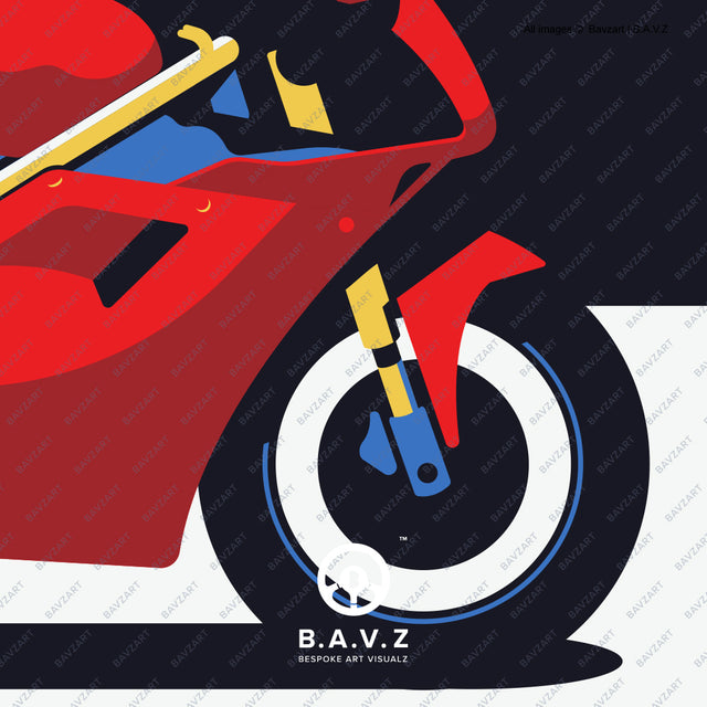 The Ducati 916 art
