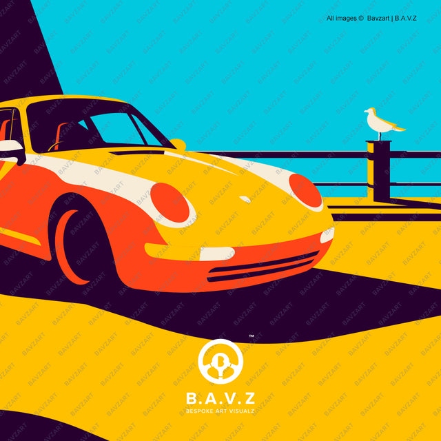 Porsche 993 wall art