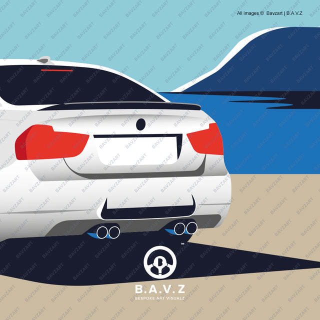 Alone with BMW M3 e90 sedan