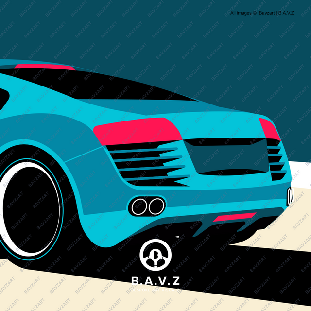 Gull spots Audi R8