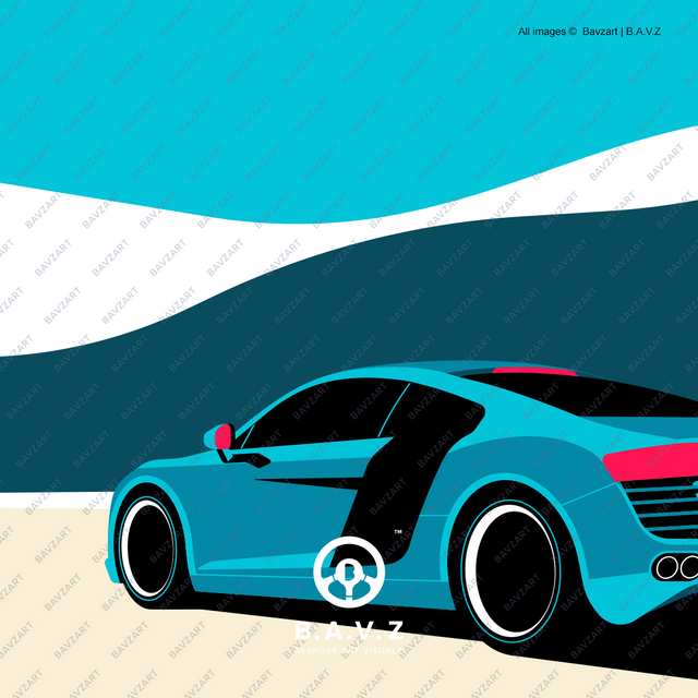 Gull spots Audi R8