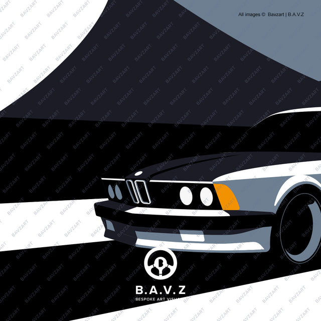 BMW e24 6 series wall art
