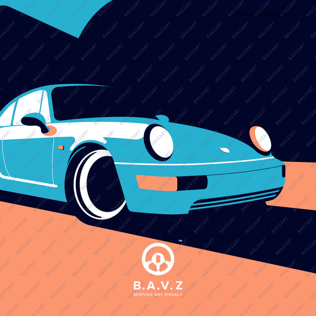 Go follow Porsche 964 art