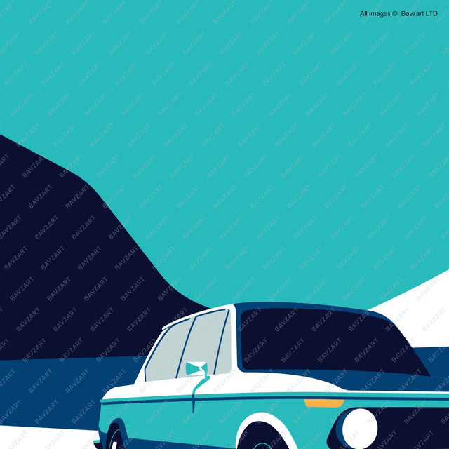 BMW e10 2002 wall art
