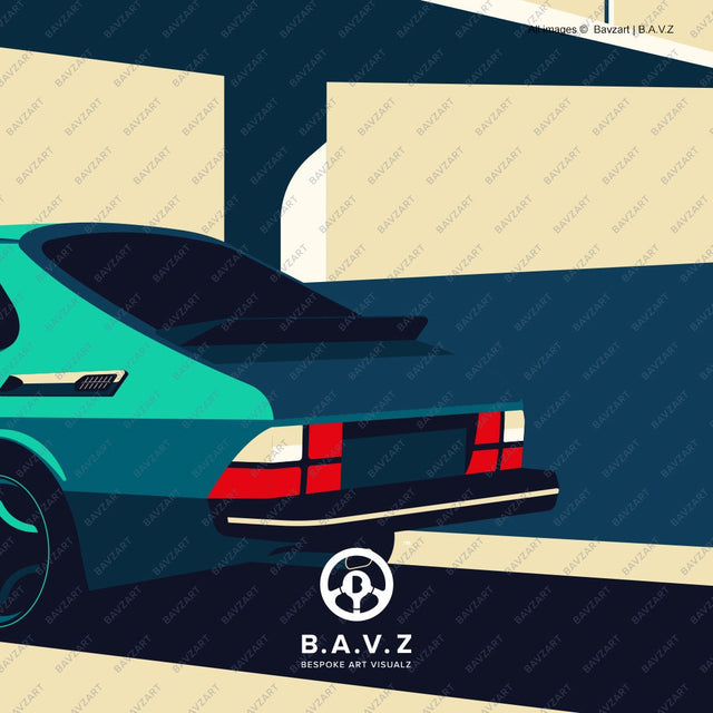 The Freeway Saab 900 art