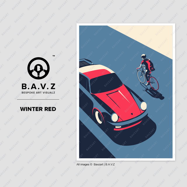 Porsche Turbo see's cyclist
