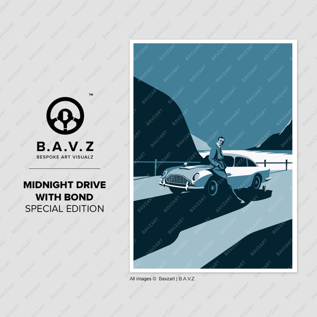 Hello DB5 Aston Martin special edition wall art
